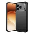 Coque Honor 600/600 Pro en TPU Brossé - Fibre de Carbone