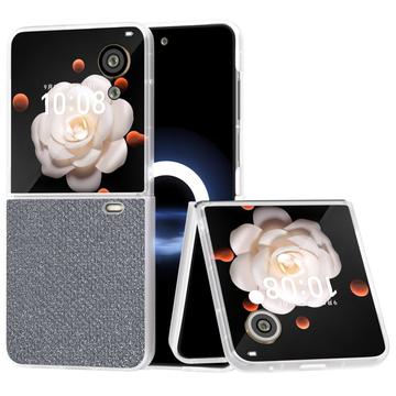 Coque hybride Honor Magic V Flip Texture Strass - Grise