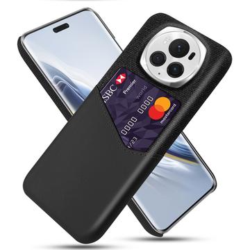 Coque Honor Magic6 Pro avec Porte-Cartes KSQ - Noire