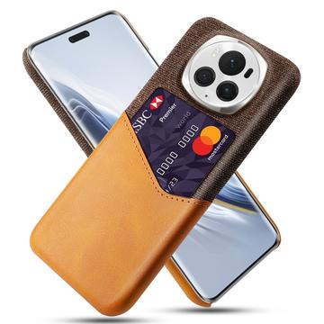 Coque Honor Magic6 Pro avec Porte-Cartes KSQ - Orange