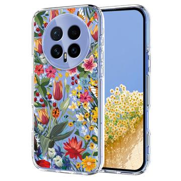 Coque Honor Magic8 en TPU à motif floral - Lys