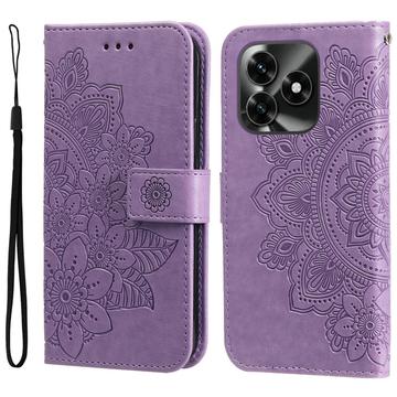 Étui Portefeuille Honor X5c Plus Mandala Série - Violet