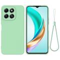 Coque Honor X6b en Silicone Liquide - Verte