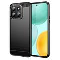 Coque Honor X6c en TPU Brossé - Fibre de Carbone