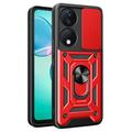 Coque Hybride Honor X7b/90 Smart à Anneau Rotatif avec Protection pour Appareil Photo