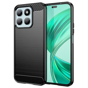 Coque Honor X8b en TPU Brossé - Fibre de Carbone