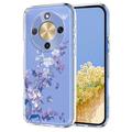 Coque Honor X70/X9d/Magic8 Lite en TPU à motif floral - Violete