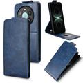 Étui à rabat vertical Huawei Mate 80 Pro Max avec support - Bleu foncé