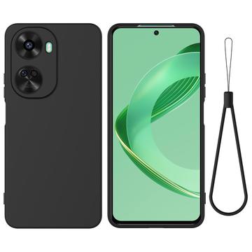 Coque Huawei Nova 12 SE/11 SE en Silicone Liquide - Noire