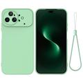 Coque Huawei Nova 15 Ultra en silicone liquide avec dragonne - Verte