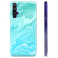 Coque Huawei Nova 5T en TPU - Marbre Bleu