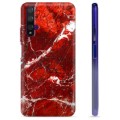 Coque Huawei Nova 5T en TPU - Marbre Rouge