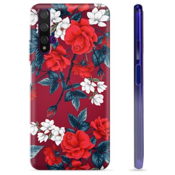 Coque Huawei Nova 5T en TPU - Fleurs Vintage