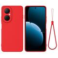 Coque Huawei Nova Y73 en silicone liquide avec dragonne