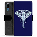 Étui Portefeuille Premium Huawei P20 - Éléphant