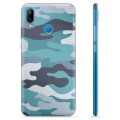 Coque Huawei P20 Lite en TPU - Camouflage Bleu