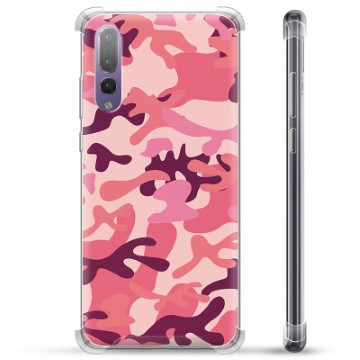 Coque Hybride Huawei P20 Pro - Camouflage Rose