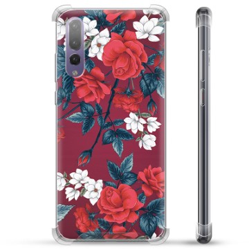 Coque Hybride Huawei P20 Pro - Fleurs Vintage