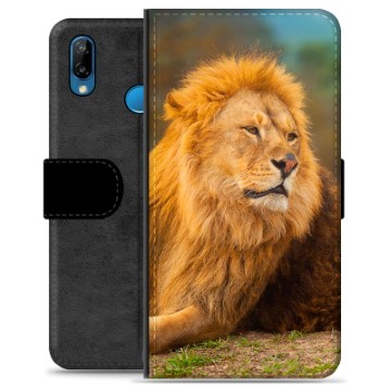 Étui Portefeuille Premium Huawei P20 Lite - Lion