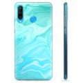 Coque Huawei P30 Lite en TPU - Marbre Bleu