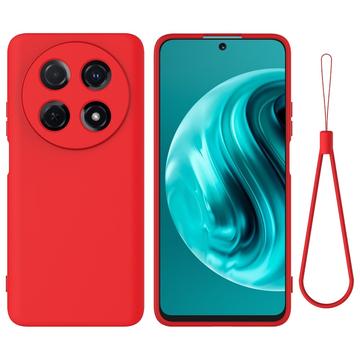 Coque Huawei nova 13i en silicone liquide avec dragonne