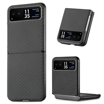 Coque Hybride pour Motorola Razr 40 - Fibre de Carbone