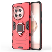 Coque Hybride OnePlus 12R/Ace 3 avec Support Bague - Rouge