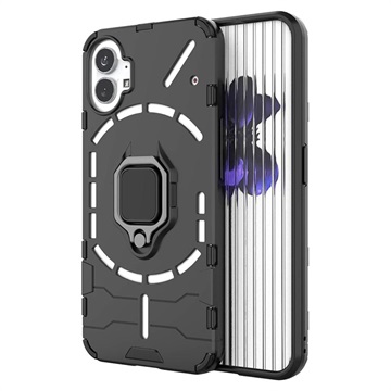 Coque Hybride Nothing Phone (1) avec Bague de Maintien - Noire