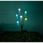 Lampes solaires de jardin en forme de méduse à 6 têtes, étanches IP65 - Éclairage coloré