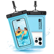 Étui flottant étanche IP68 pour la natation, la plongée et le surf - Bleu