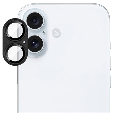 Protecteur d\'objectif d\'appareil photo iPhone 17 Imak à couverture complète en métal et verre trempé - Noir