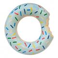Bouée gonflable / anneau de baignade pour la plage et la piscine - Beignet bleu