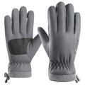 Gants isolés coupe-vent à écran tactile pour hommes - gris