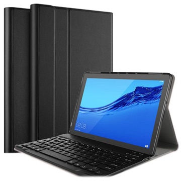 Étui Huawei MediaPad T5 10 avec Clavier Bluetooth Ivso 2-en-1 (Emballage ouvert - Excellent) - Noir