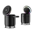 JJT-C52 Chargeur sans fil magnétique Qi2 3-en-1 avec haut-parleur et RGB - 15W - Noir