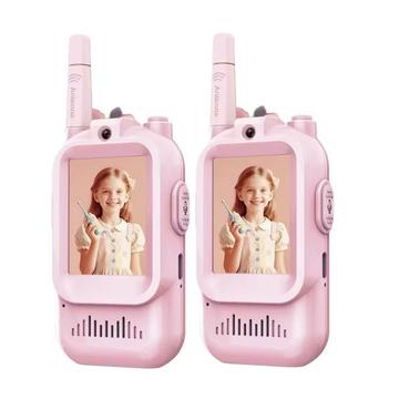 JK200 Talkie-walkie vidéo pour enfants avec caméra - 2 Pcs. - Rose