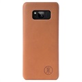 Coque en Cuir JT Berlin Kreuzberg pour Samsung Galaxy S8 - Cognac