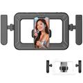 Lampe annulaire portable K03 avec support pour téléphone - Noir