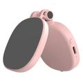 Anneau lumineux magnétique pour selfies K04 avec miroir - Rose