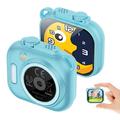 Appareil photo jouet pour enfants KC01 avec jeux, musique et zoom 16x - Bleu