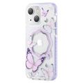 Coque Hybride iPhone 14 Kingxbar Butterfly Shiny - Violete