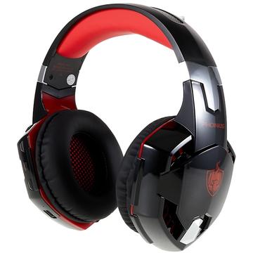 KOTION EACH G2000BT Casque de jeu stéréo avec suppression du bruit sur l\'oreille avec micro amovible