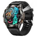 KT80 Sports Smart Watch - Étanche 3ATM, Appel Bluetooth, 1.46" Écran tactile HD, Lampe de poche intégrée - Noir