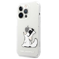 Coque iPhone 14 Pro en TPU Karl Lagerfeld Clair - Choupette Manger