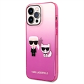 Coque iPhone 14 Pro Max Karl Lagerfeld Gradient Karl & Choupette