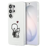 Samsung Galaxy S26 Ultra Karl Lagerfeld IML Karl&Choupette ; Étui magnétique avec logo au dos - Transparente