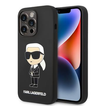 Coque iPhone 15 Pro Max en Silicone Karl Lagerfeld Ikonik