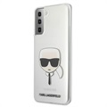 Coque Samsung Galaxy S21 5G Karl Lagerfeld Karl's Head - Transparente