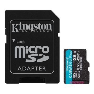 Carte mémoire Kingston Canvas Go ! Plus avec adaptateur SDCG3/128Go - 128Go