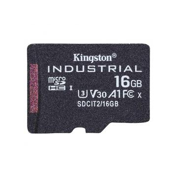 Carte mémoire Kingston Industrial microSD UHS-I U3 SDCIT2/16GBSP - 16 Go